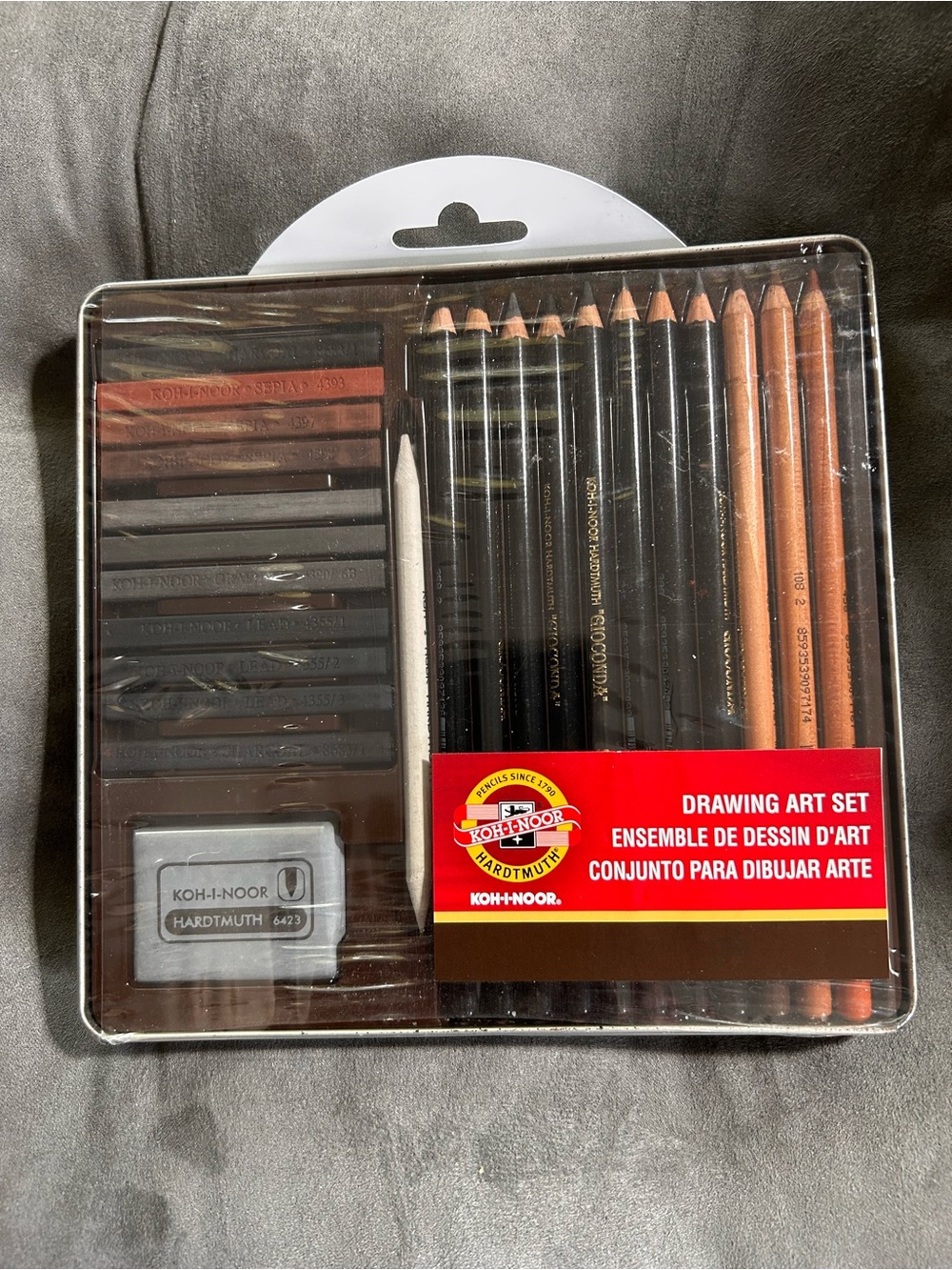 NWT Koh-I-Noor Drawing Art Set – Black and Brown Sketching Pencils